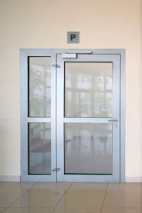 Protupožarna aluminijska zaokretna jednokrilna vrata